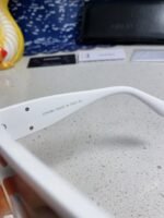SQUARE SUNGLASSES CH5495 IN WHITE ACETATE BROWN LENSES - Image 8