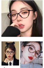 CAT EYE SUNGLASSES CH3393 IN HAVANA ACETATE CLEAR LENSES - Image 19
