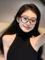 CAT EYE SUNGLASSES CH3393 IN BLACK ACETATE CLEAR LENSES - Image 8