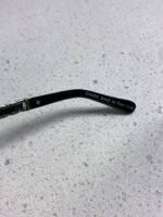 SQUARE SUNGLASSES 632032 IN BLACK ACETATE SILVER METAL - Image 8