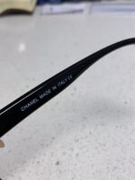 SQUARE SUNGLASSES 3392 IN BLACK ACETATE BLACK LENSES - Image 9