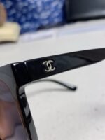 SQUARE SUNGLASSES 3392 IN BLACK ACETATE BLACK LENSES - Image 22