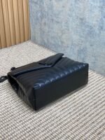 LOULOU SHOULDER BAG 32 IN BLACK QUILTED LAMBSKIN BLACK HARDWARE - Image 13