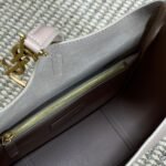 LE 5 À 7 SMALL SUPPLE 22 IN BABBY PINK CALFSKIN GOLD BUCKLE - Image 11