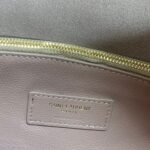 LE 5 À 7 SMALL SUPPLE 22 IN BABBY PINK CALFSKIN GOLD BUCKLE - Image 13