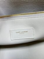 LE 5 À 7 LARGE SUPPLE BAG 31 IN WHITE CALFSKIN - Image 8
