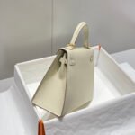 KELLY 25CM IN NATA EPSOM CALFSKIN GOLD HARDWARE - Image 13