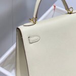 KELLY 25CM IN NATA EPSOM CALFSKIN GOLD HARDWARE - Image 18