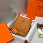 MINI NEO 18 EVELYNE BAG IN TAWNY BROWN GRAINED CALFSKIN - Image 8