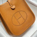 MINI NEO 18 EVELYNE BAG IN TAWNY BROWN GRAINED CALFSKIN - Image 9