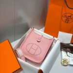 MINI NEO 18 EVELYNE BAG IN BABY PINK GRAINED CALFSKIN - Image 13