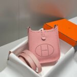 MINI NEO 18 EVELYNE BAG IN BABY PINK GRAINED CALFSKIN - Image 10