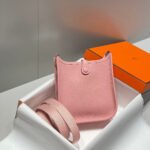 MINI NEO 18 EVELYNE BAG IN BABY PINK GRAINED CALFSKIN - Image 16