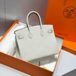 HM BIRKIN 25CM IN CREAM TOGO LEATHER SILVER HARDWARE - Image 12