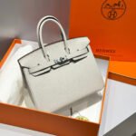 HM BIRKIN 25CM IN CREAM TOGO LEATHER SILVER HARDWARE - Image 10
