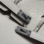 HM BIRKIN 25CM IN CREAM TOGO LEATHER SILVER HARDWARE - Image 8