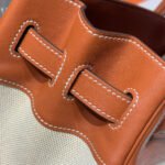 HM BIRKIN 30CM IN VEAU BARENIA SWIFT CALFSKIN ERCU TOILE CANVAS - Image 4
