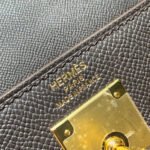 KELLY 28CM IN EBENE EPSOM CALFSKIN GOLD HARDWARE - Image 14