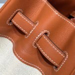 HM BIRKIN 35CM IN VEAU BARENIA SWIFT CALFSKIN ERCU TOILE CANVAS - Image 13