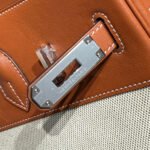 HM BIRKIN 35CM IN VEAU BARENIA SWIFT CALFSKIN ERCU TOILE CANVAS - Image 17