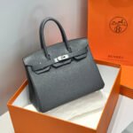 HM BIRKIN 30CM Graphite Gray TOGO SILVER HARDWARE - Image 10