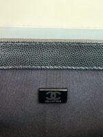 CHANEL BOY 25S 25 CM IN BLACK LAMBSKIN - Image 9