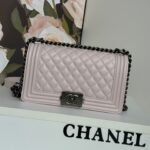 BOY BAG MEDIUM 25 IN PINK NUDE CALFSKIN - Image 10