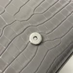KATE TASSEL 24 CROCODILE PATTERN DARK GREY CALFSKIN - Image 18