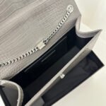 KATE TASSEL 24 CROCODILE PATTERN DARK GREY CALFSKIN - Image 6
