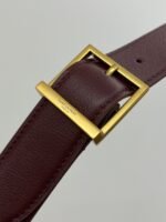 LE 5 À 7 LARGE SUPPLE 31 IN WINE RED GRAINED CALFSKIN - Image 2