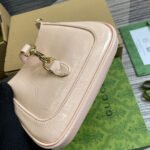 JACKIE NOTTE MINI BAG 19 IN LIGHT PINK CRACKED LACQUER CALFSKIN GOLD HARDWARE - Image 15
