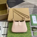 JACKIE NOTTE MINI BAG 19 IN LIGHT PINK CRACKED LACQUER CALFSKIN GOLD HARDWARE - Image 18