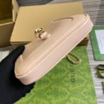 JACKIE NOTTE MINI BAG 19 IN LIGHT PINK CRACKED LACQUER CALFSKIN GOLD HARDWARE - Image 9