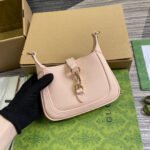 JACKIE NOTTE MINI BAG 19 IN LIGHT PINK CRACKED LACQUER CALFSKIN GOLD HARDWARE - Image 11
