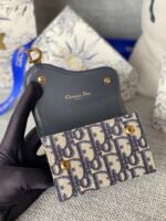 SADDLE LOTUS WALLET 11 IN BLACK MONOGRAM OBLIQUE JACQUARD - Image 5