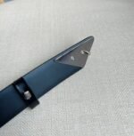 PRADA 25S BELT 33 MM IN BLACK CALFSKIN 551859 - Image 2