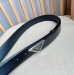 PRADA 25S BELT 33 MM IN BLACK CALFSKIN 551859 - Image 8