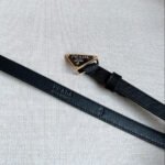 PRADA 25S BELT 15 MM IN BLACK CALFSKIN 598410 - Image 11