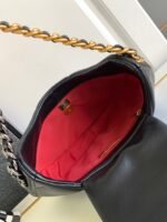 CC LARGE 30 HOBO BAG IN BLACK CALFSKIN MIX METAL HARDWARE - Image 6