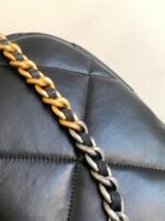 CC LARGE 30 HOBO BAG IN BLACK CALFSKIN MIX METAL HARDWARE - Image 4
