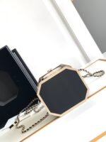 CC 12 TEA BOX MINAUDIERE BAG IN BLACK RESIN - Image 7