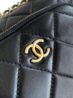 CHANEL 25S CAMERA BAG 23 IN BLACK LAMBSKIN WITH GOLD HARDWARE - Image 16