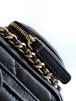 CHANEL 25S CAMERA BAG 23 IN BLACK LAMBSKIN WITH GOLD HARDWARE - Image 17