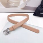 CC 30MM BELT IN DESERT SAND CALFSKIN METAL HARDWARE - Image 4