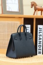 BIRKIN FAUBOURG TOUCH 20 IN BLACK CALFSKIN WITH SILVER HARDWARE - Image 12