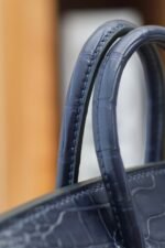 BIRKIN FAUBOURG TOUCH 20 IN NAVY MIX CLASSIC BLUE CALFSKIN WITH SILVER HARDWARE - Image 8