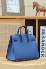 BIRKIN FAUBOURG TOUCH 20 IN NAVY MIX CLASSIC BLUE CALFSKIN WITH SILVER HARDWARE - Image 2