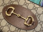 GG 20 HORSEBIT 1955 SMALL BAG IN BEIGE CANVAS AND BROWN CALFSKIN - Image 3