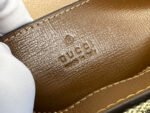 GG 20 HORSEBIT 1955 SMALL BAG IN BEIGE CANVAS AND BROWN CALFSKIN - Image 4