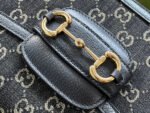 GG HORSEBIT 1955 MINI BAG 25 IN BLACK DENIM - Image 14